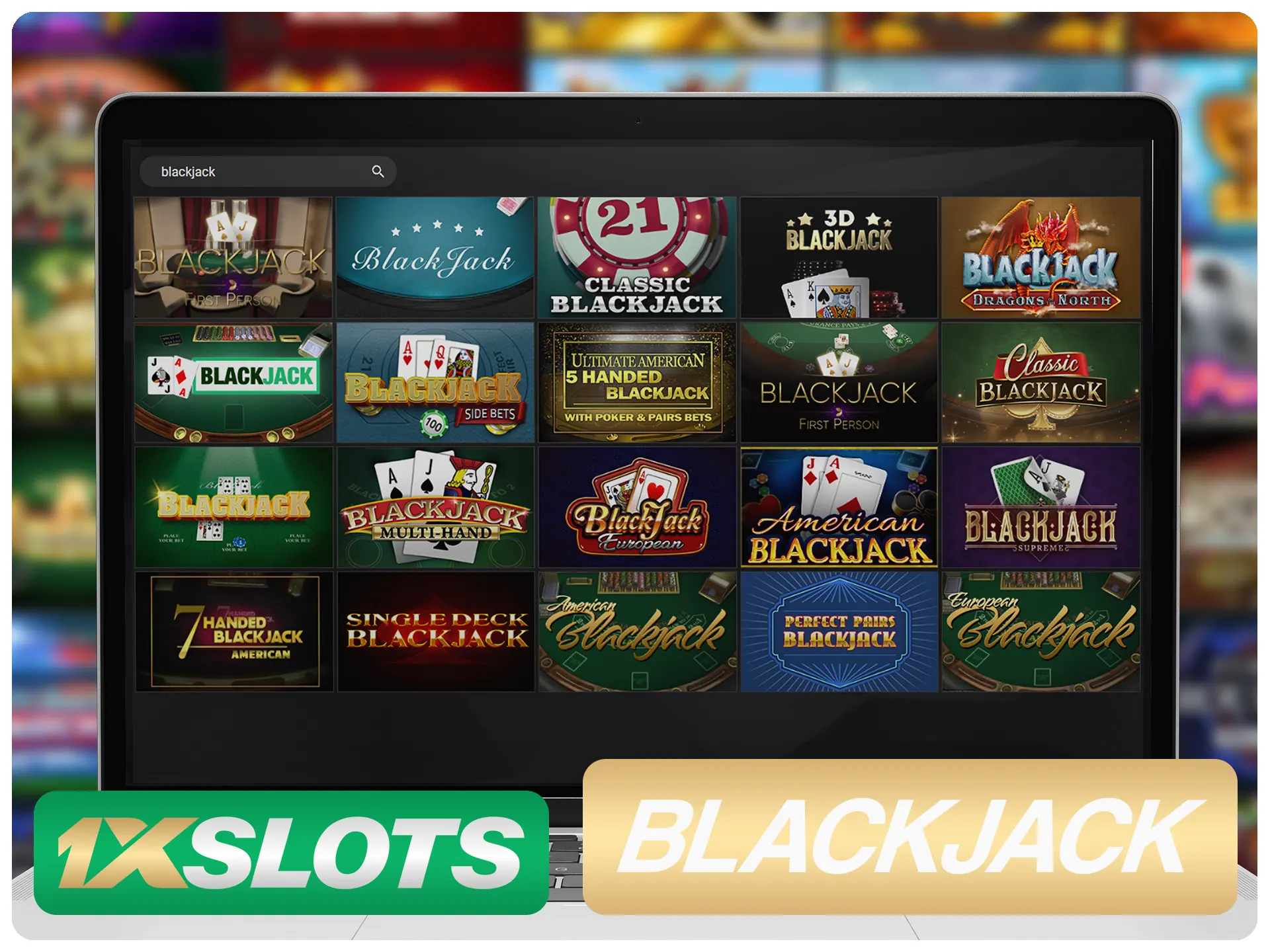 Ganhe muito dinheiro jogando blackjack no 1xSlots.
