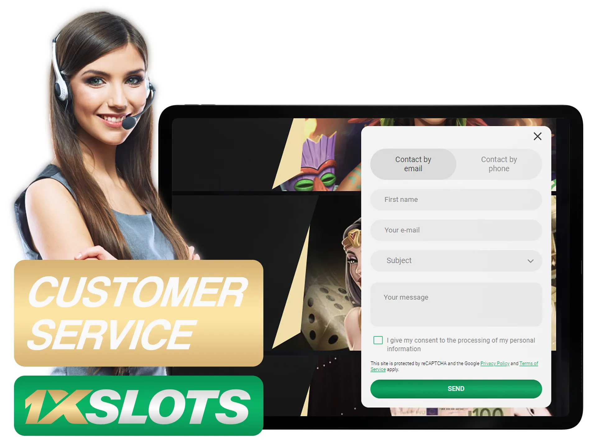 Entre em contato com o suporte da 1xSlots se tiver alguma dúvida.