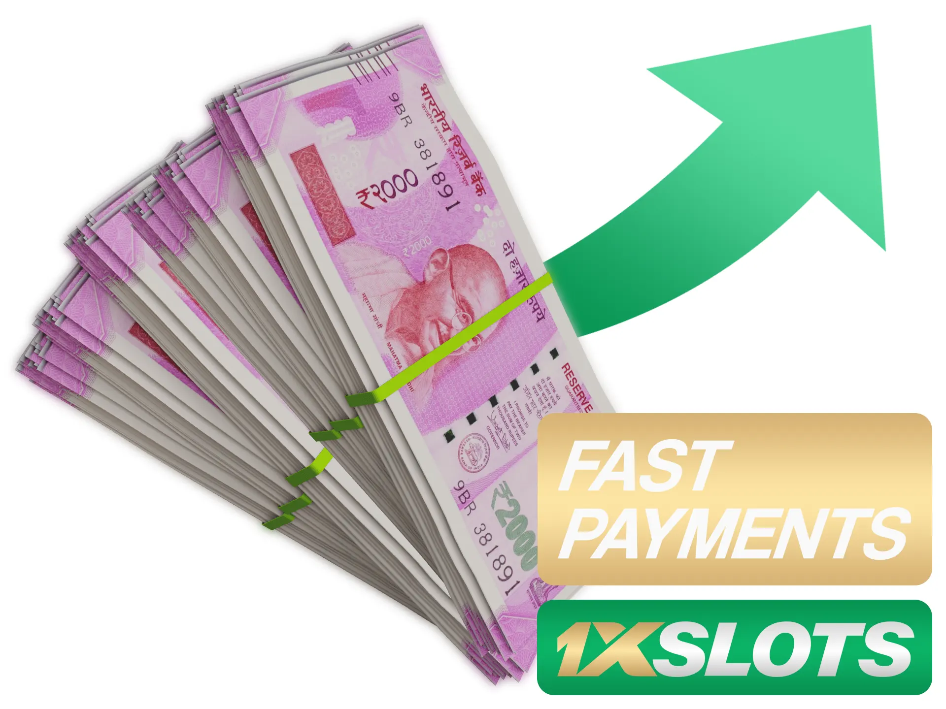 Faça depósitos e saques rápidos no 1xSlots.