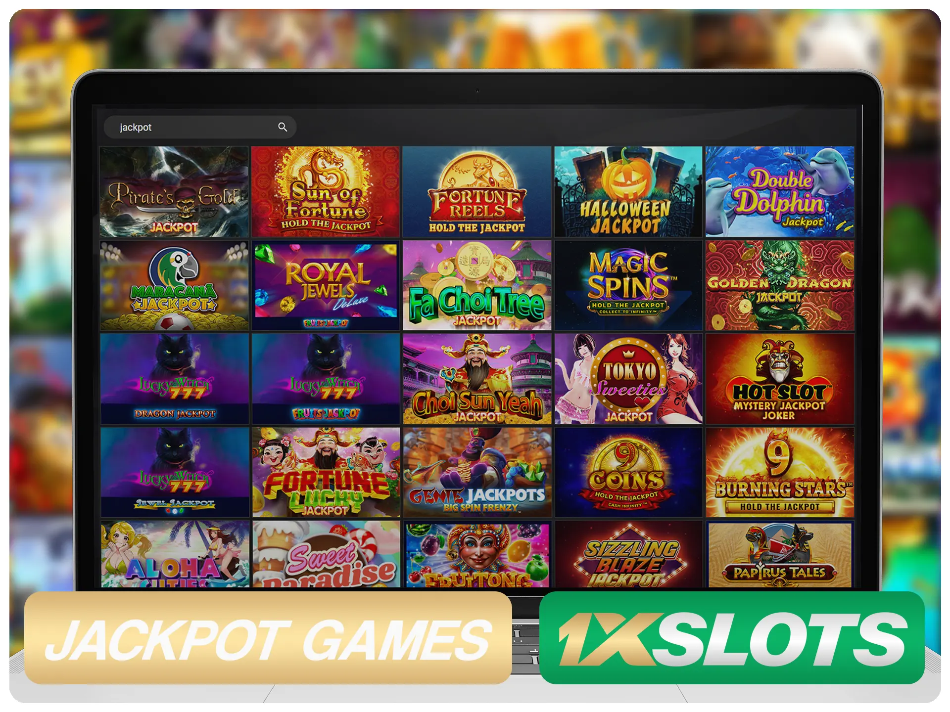 Jogue jogos de jackpot e ganhe todo o dinheiro do 1xSlots.