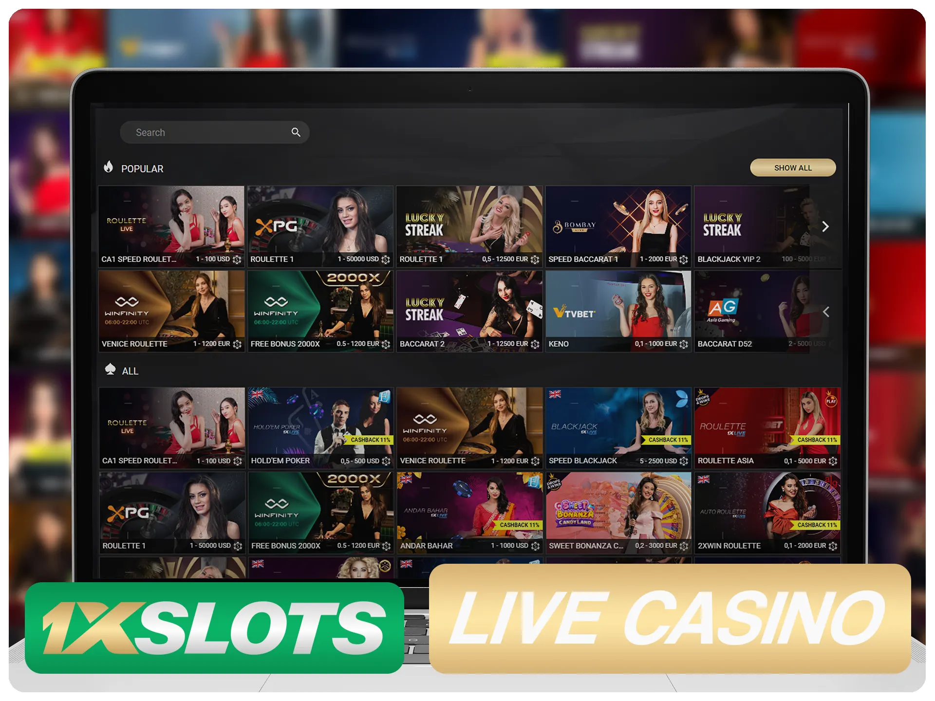 Passe seu tempo com pessoas reais jogando no 1xSlots.