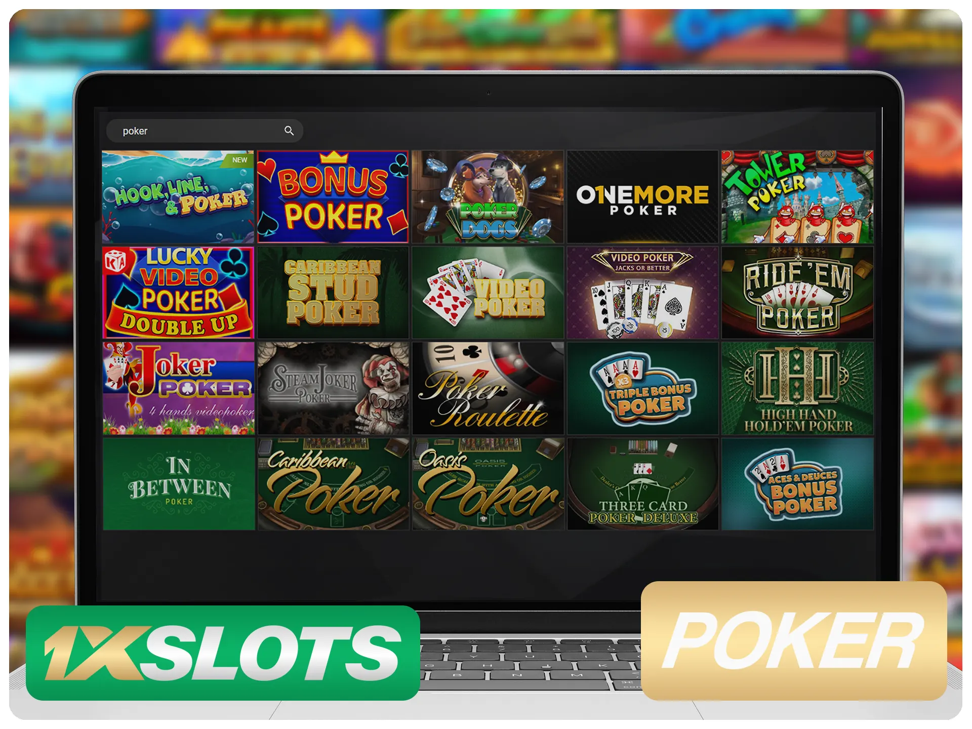 Jogue pôquer com pessoas reais no 1xSlots.