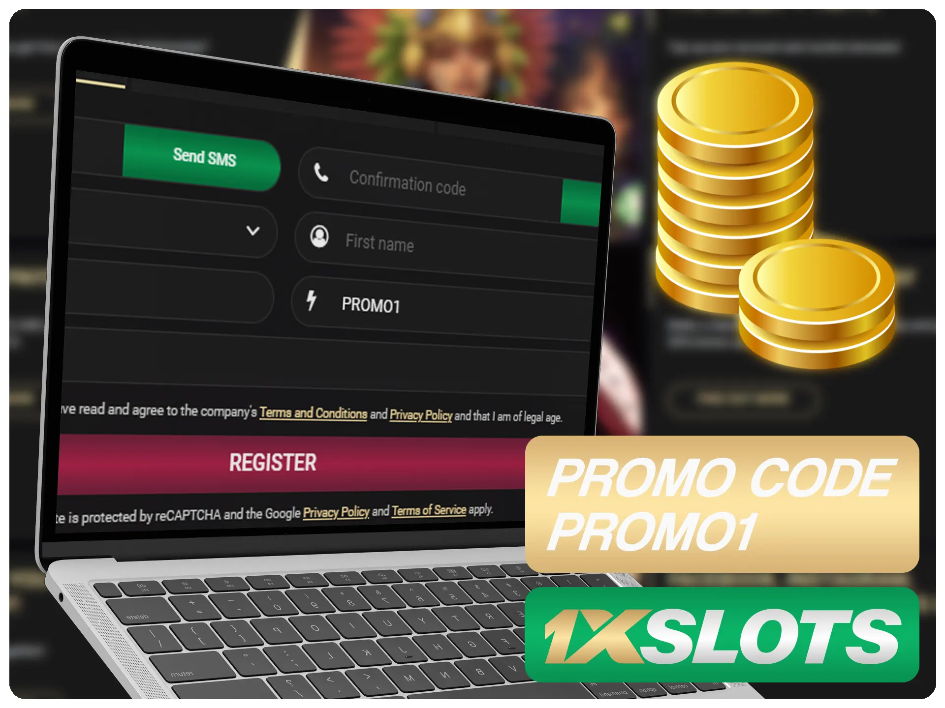 Insira o código promocional especial 1xSlots durante o registro e ganhe bônus adicionais.